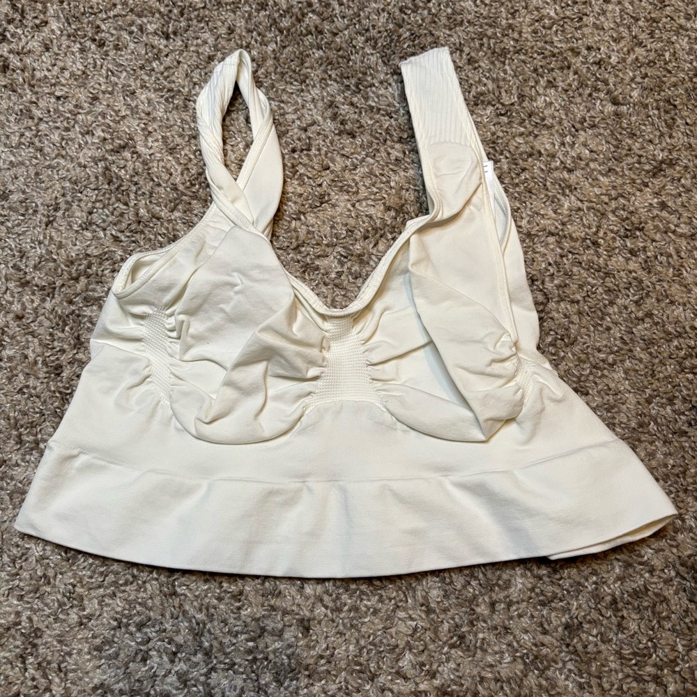 YITTY Cream Wireless Longline Bralette